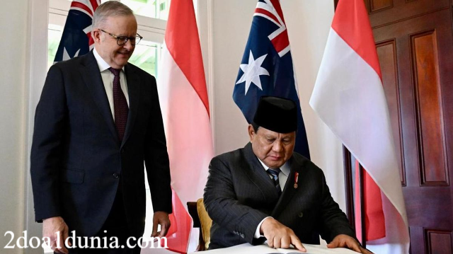 Prabowo Bertemu PM Australia Albanese di Kirribilli House