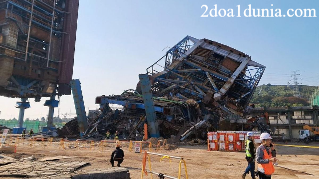 Menara 60 Meter di Korsel Ambruk, 3 Pekerja Tewas
